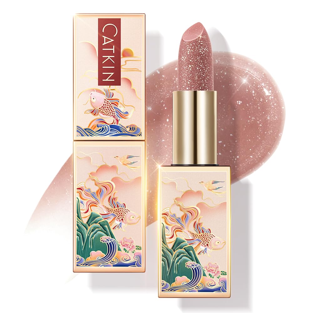 CATKIN Lip Balm Tinted Color Changing Lipstick Ultra Hydrating Lip Moistrurizer Chapstick with Vitamin E Nourishing For Cracked & Dry Lips 0.12 oz C07 Amethyst
