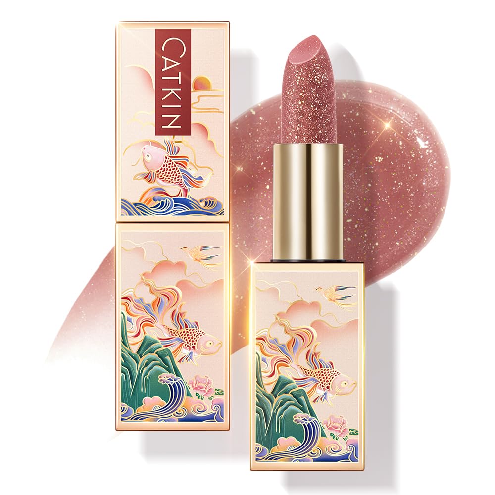 CATKIN Lip Balm Tinted Color Changing Lipstick Ultra Hydrating Lip Moistrurizer Chapstick with Vitamin E Nourishing For Cracked & Dry Lips 0.12 oz C07 Amethyst