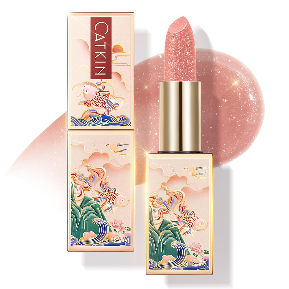CATKIN Lip Balm Tinted Color Changing Lipstick Ultra Hydrating Lip Moistrurizer Chapstick with Vitamin E Nourishing For Cracked & Dry Lips 0.12 oz C07 Amethyst