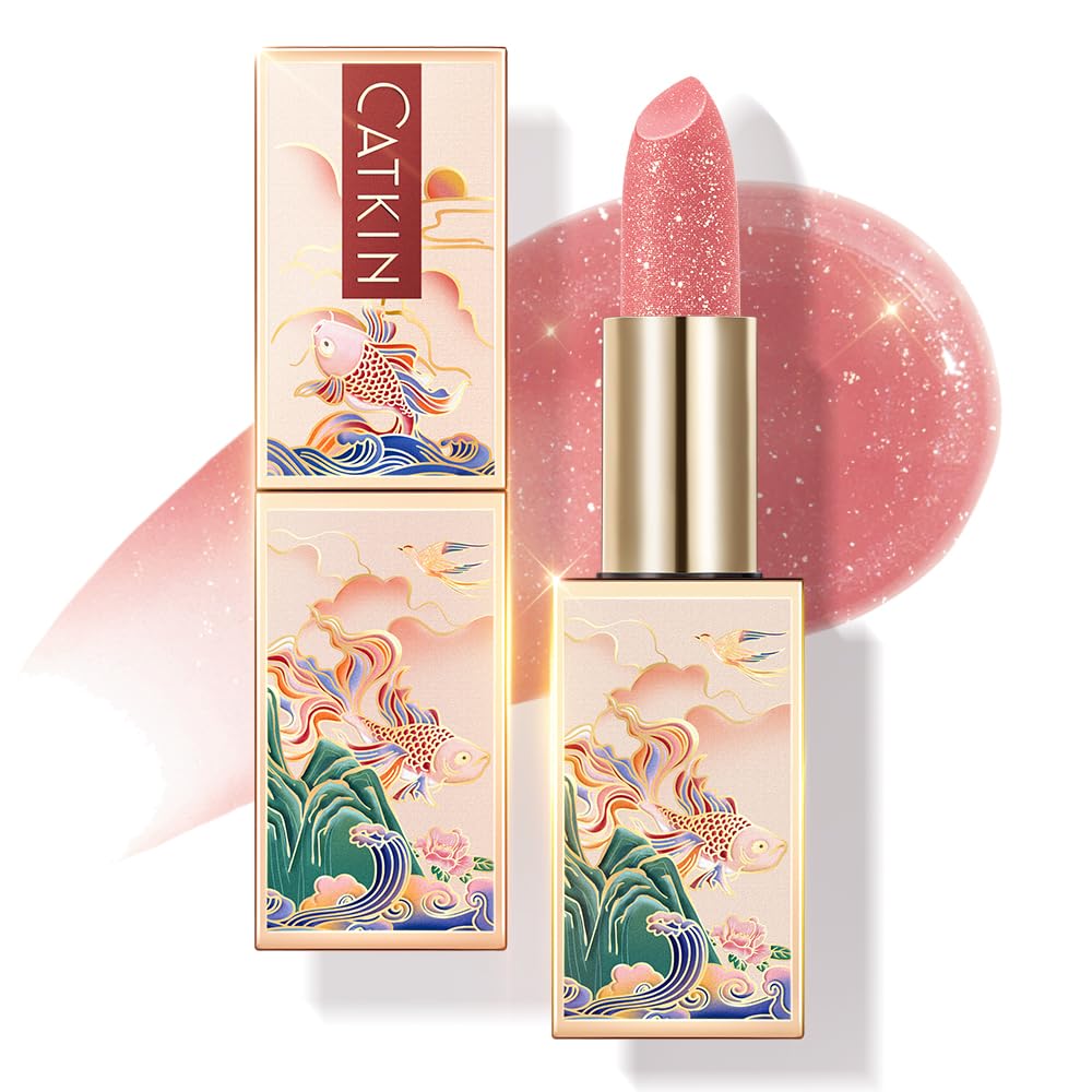 CATKIN Lip Balm Tinted Color Changing Lipstick Ultra Hydrating Lip Moistrurizer Chapstick with Vitamin E Nourishing For Cracked & Dry Lips 0.12 oz C07 Amethyst
