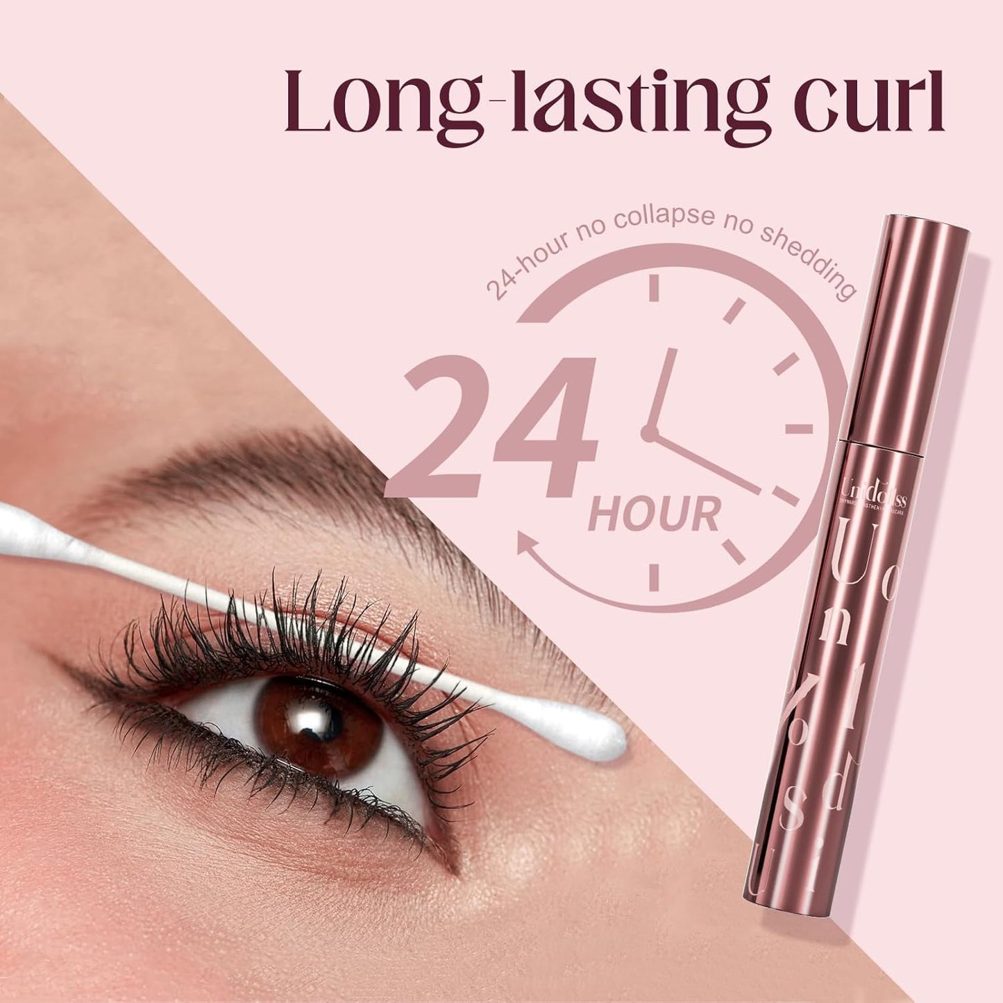 Unidollss Tubing Mascara Volume and Length Black Lengthening Long Lasting All Day, No Smudging, No Clumping, Washable Voluminous Tubing Mascara for 30+ Women, Gluten-free Safe for Sensitive Eyes
