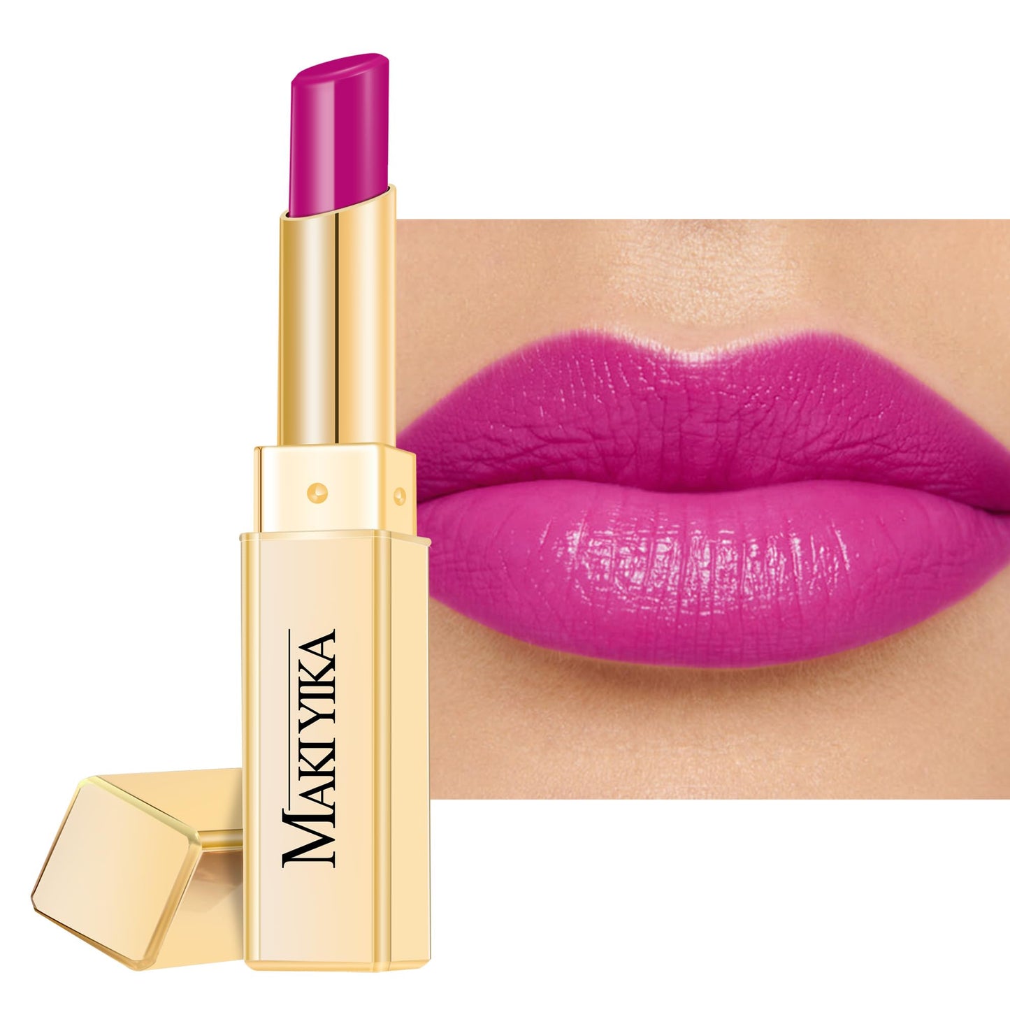 MAKI YIKA Moisture Pink Lipstick for Women Hydrate Lip Balm for Dry Cracked Lips Weightless Glossy Lip Color Juicy Finish,MA062 Pastel Pink
