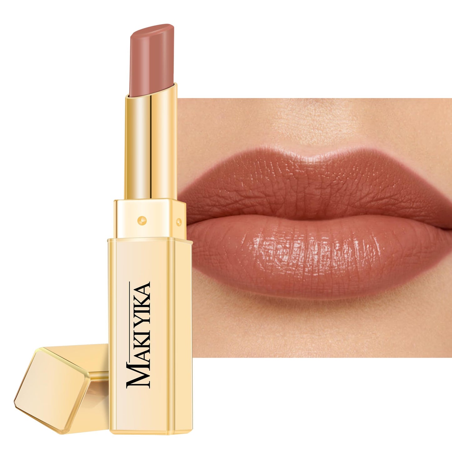 MAKI YIKA Moisture Pink Lipstick for Women Hydrate Lip Balm for Dry Cracked Lips Weightless Glossy Lip Color Juicy Finish,MA062 Pastel Pink