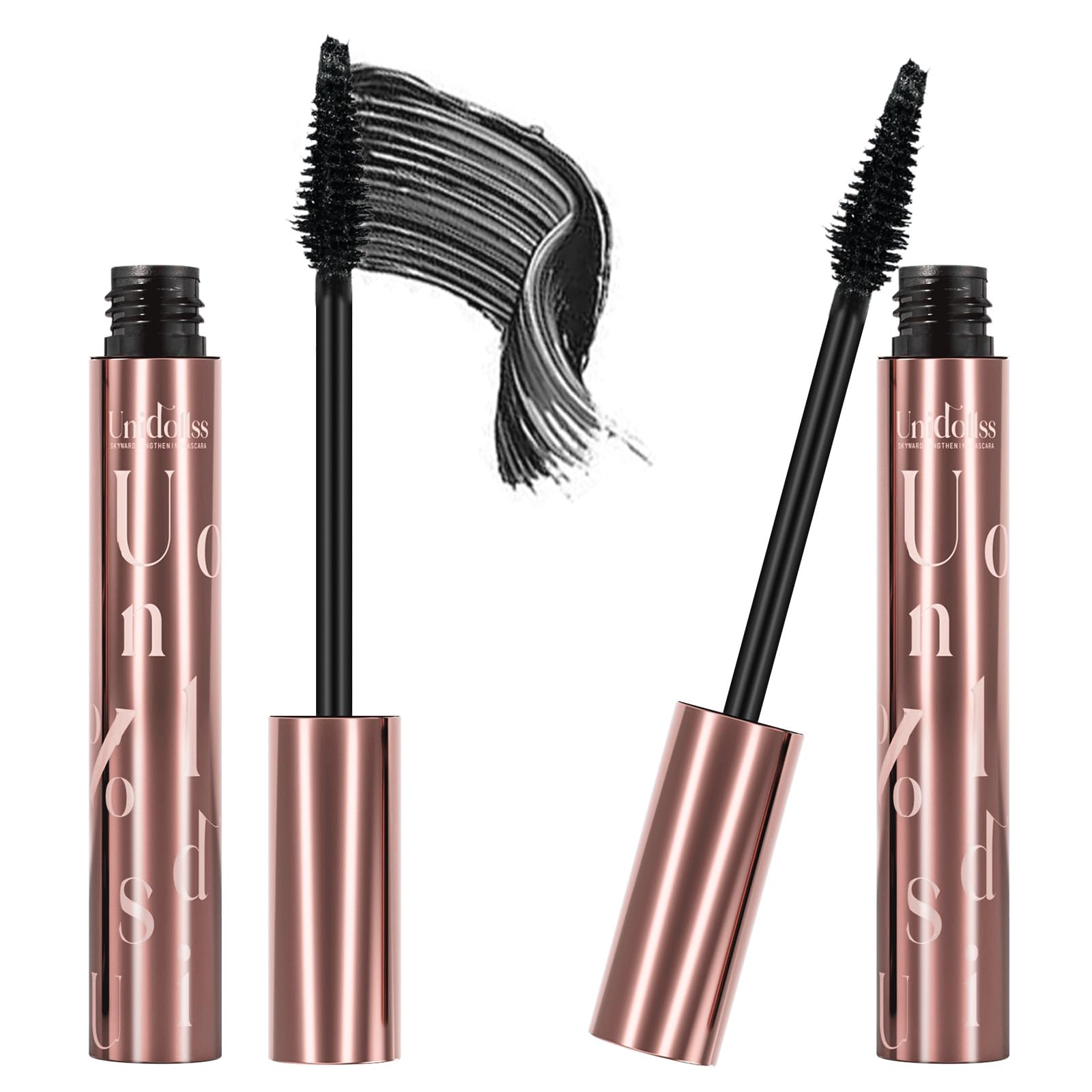 Unidollss Tubing Mascara Volume and Length Black Lengthening Long Lasting All Day, No Smudging, No Clumping, Washable Voluminous Tubing Mascara for 30+ Women, Gluten-free Safe for Sensitive Eyes