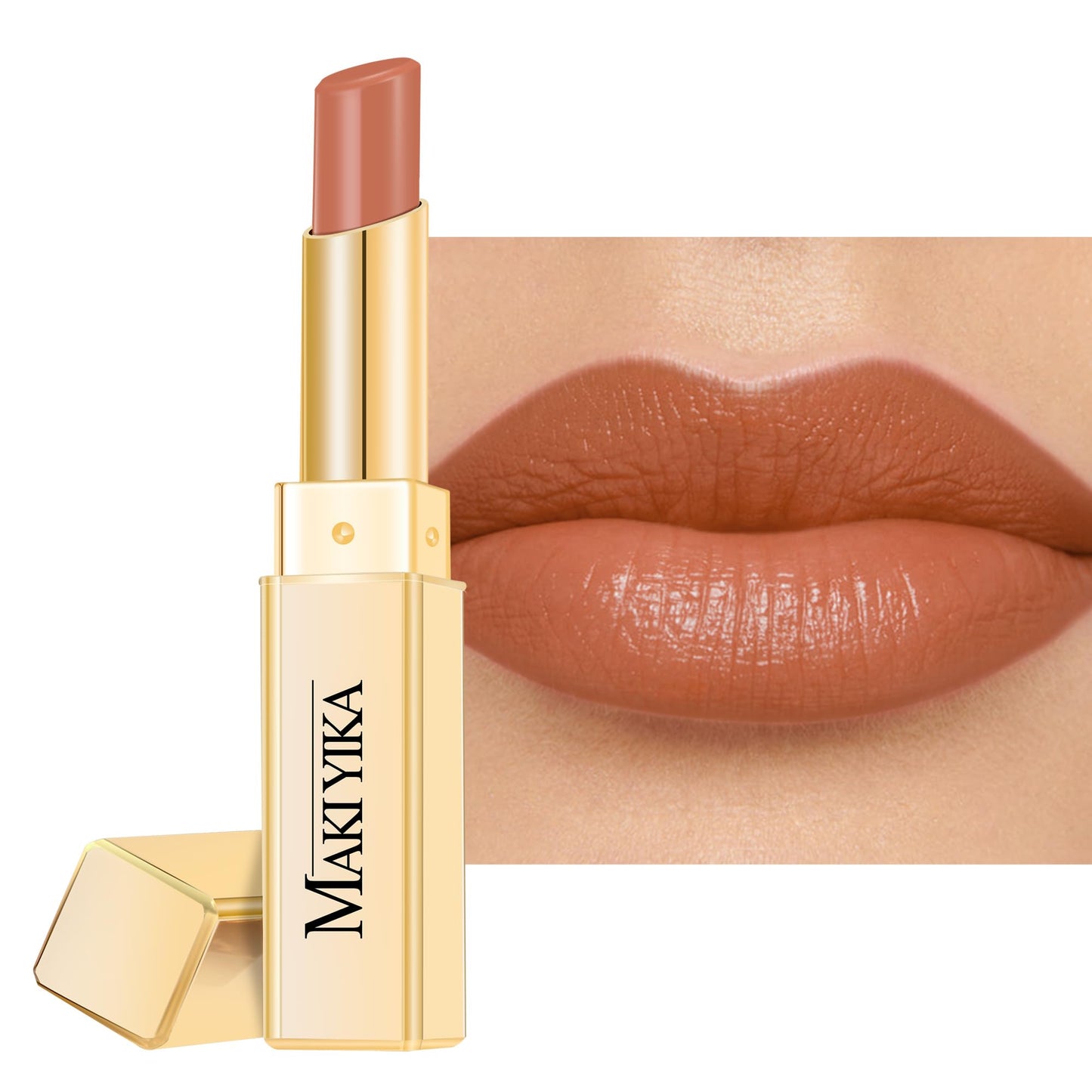 MAKI YIKA Moisture Pink Lipstick for Women Hydrate Lip Balm for Dry Cracked Lips Weightless Glossy Lip Color Juicy Finish,MA062 Pastel Pink