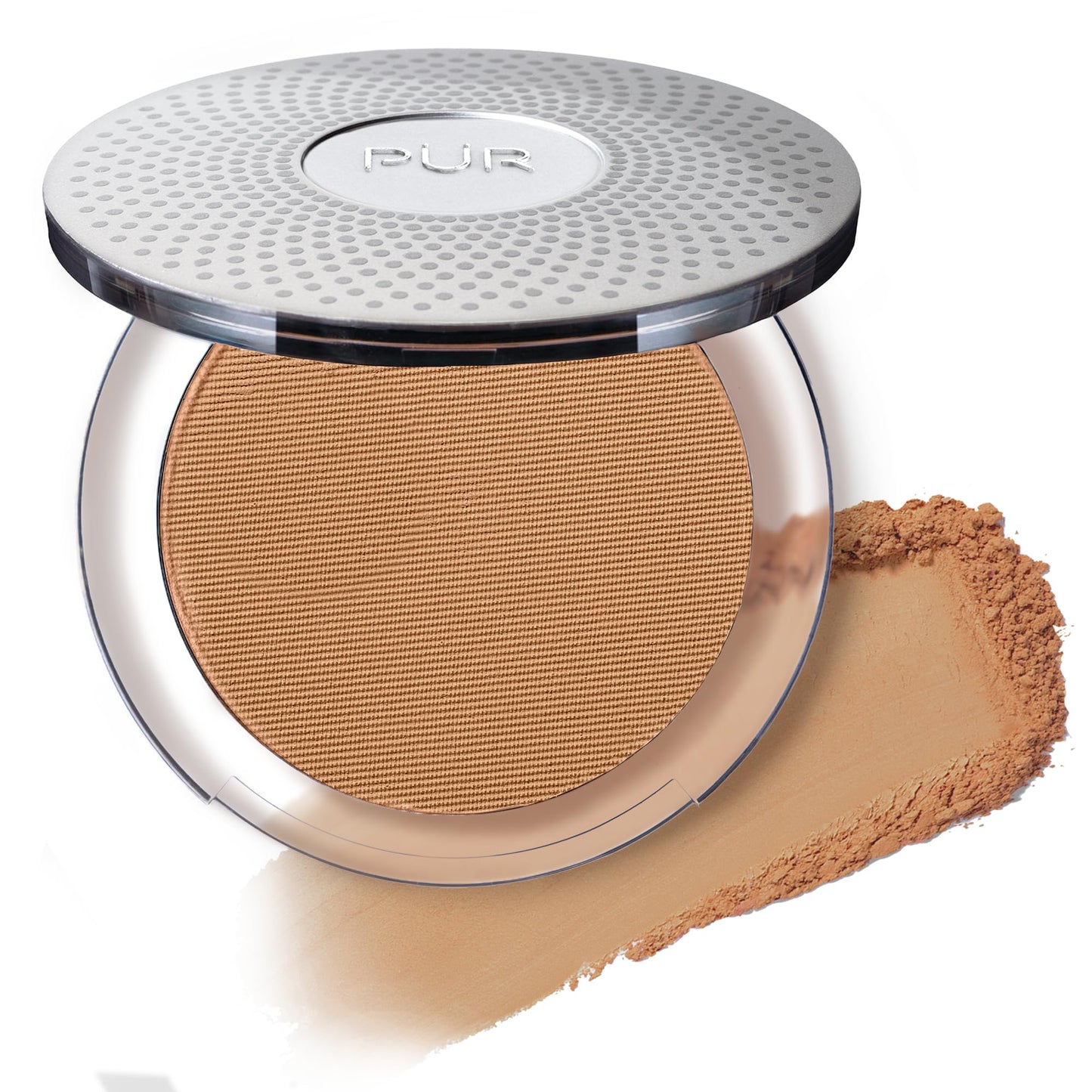 PÜR Beauty 4-in-1 Pressed Mineral Makeup SPF 15 Powder Foundation with Concealer & Finishing Powder- Medium to Full Coverage Foundation- Mineral-Based Powder- Cruelty-Free & Vegan Friendly