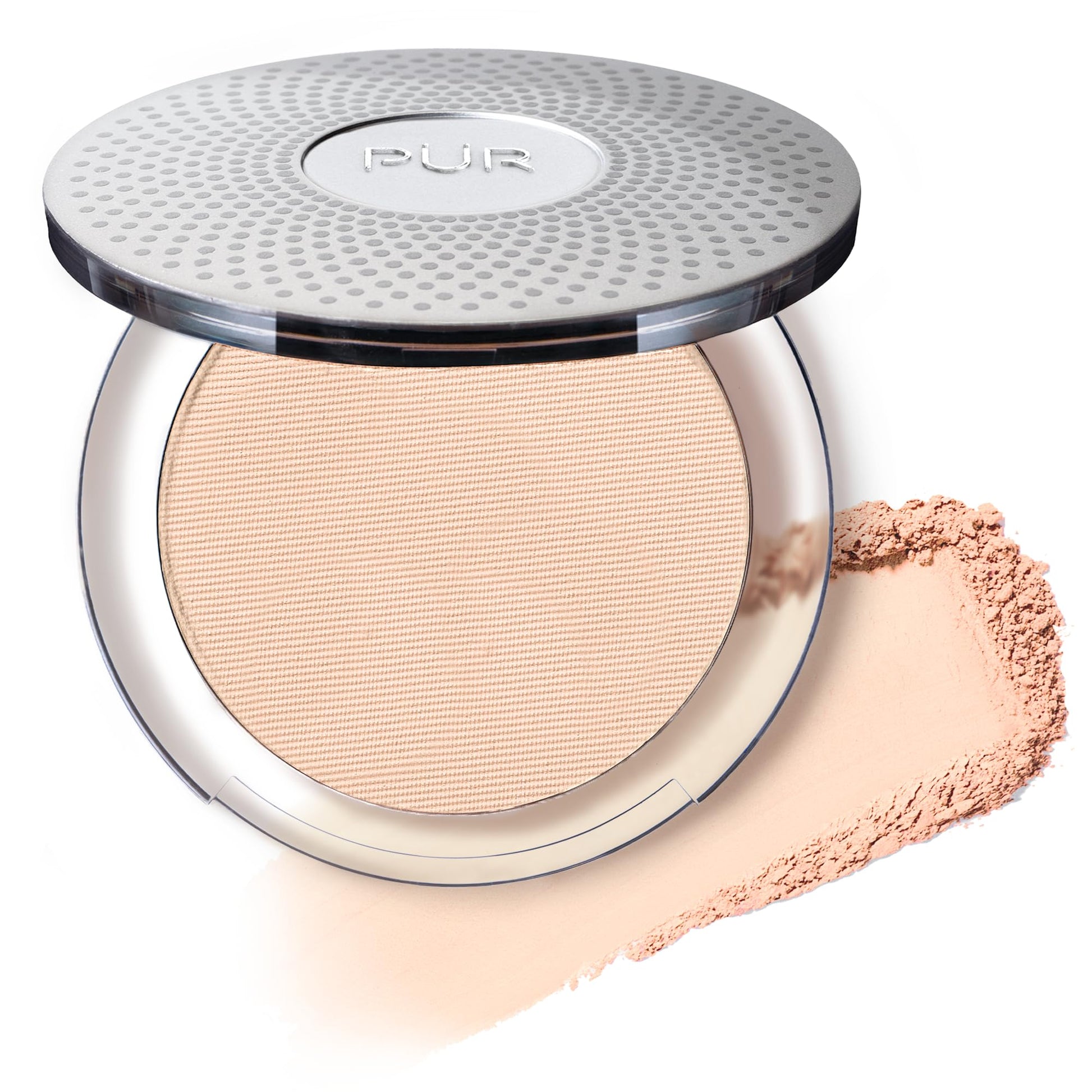PÜR Beauty 4-in-1 Pressed Mineral Makeup SPF 15 Powder Foundation with Concealer & Finishing Powder- Medium to Full Coverage Foundation- Mineral-Based Powder- Cruelty-Free & Vegan Friendly
